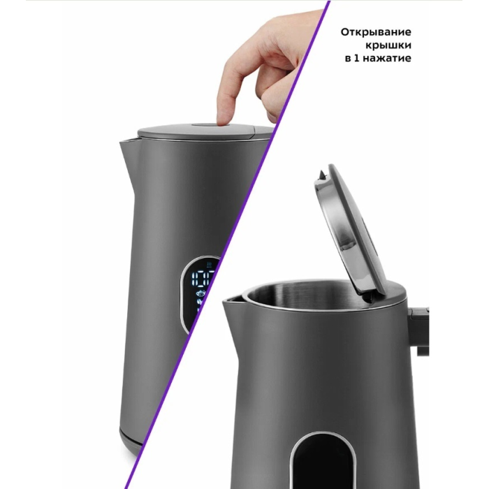 Электрочайник Kitfort KT-6115-2 серый