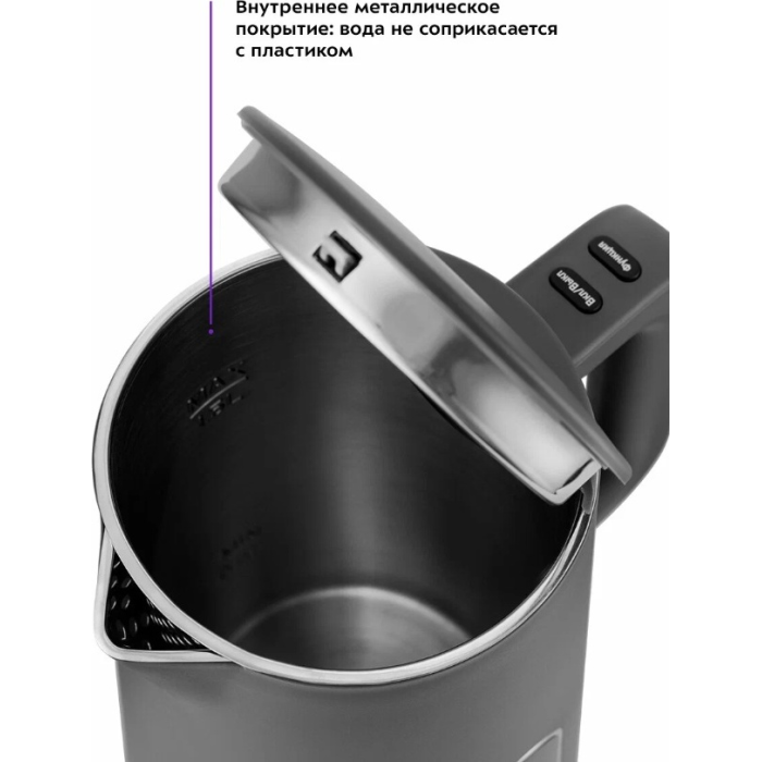 Электрочайник Kitfort KT-6115-2 серый