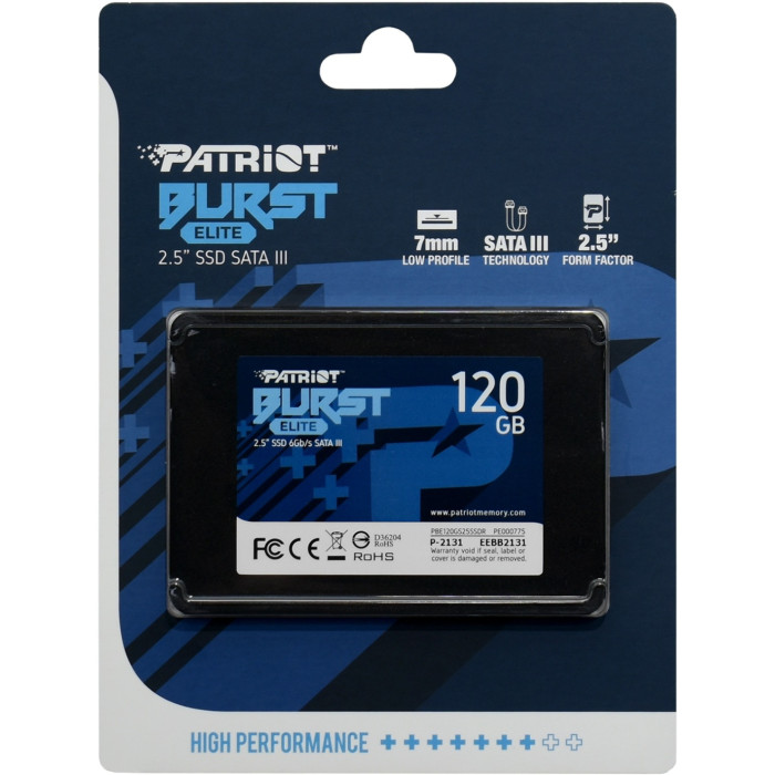 SSD Patriot Burst Elite PBE120GS25SSDR 120 Гб