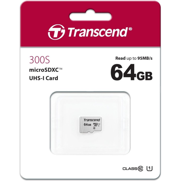 Transcend TS64GUSD300S 64 Гб