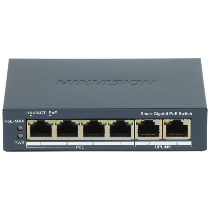 Коммутатор Hikvision DS-3E1506P-EI/M-4P1T1F