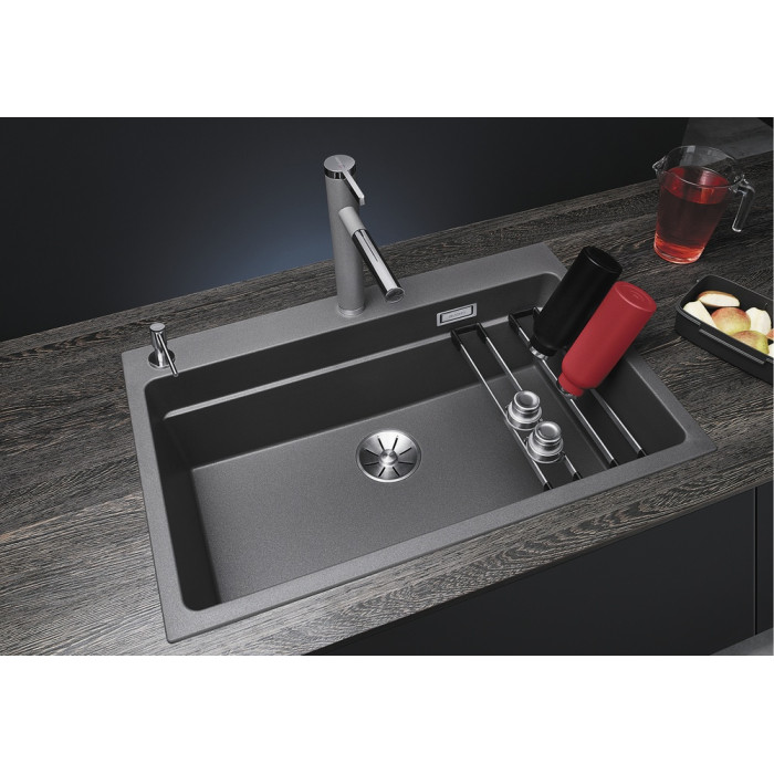 Кухонная мойка Blanco Etagon 8 - антрацит (525187) 78х51х22 см, искусственный камень, тон антрацит