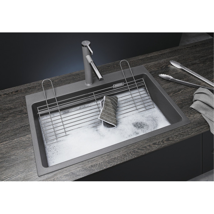 Кухонная мойка Blanco Etagon 8 - антрацит (525187) 78х51х22 см, искусственный камень, тон антрацит