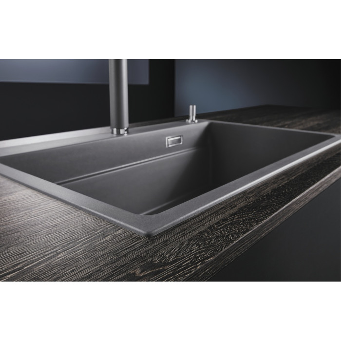 Кухонная мойка Blanco Etagon 8 - антрацит (525187) 78х51х22 см, искусственный камень, тон антрацит