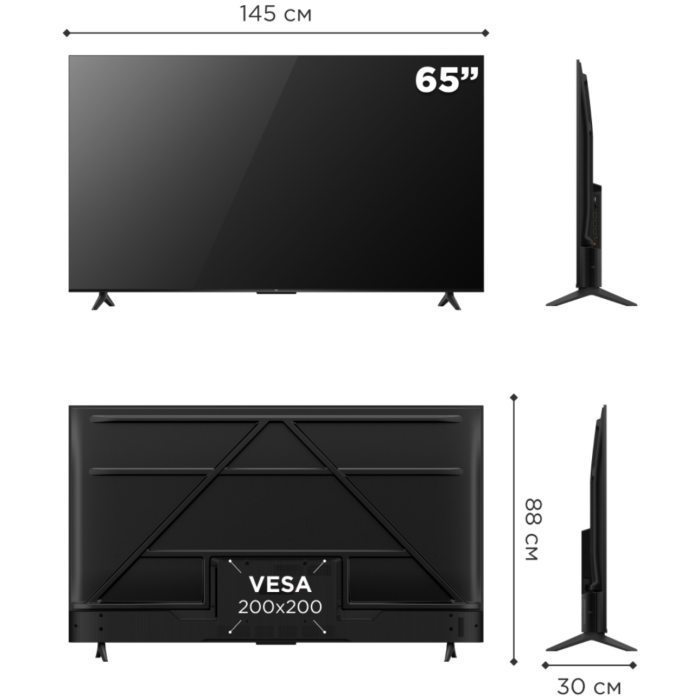TCL 65V6C 165 см черный
