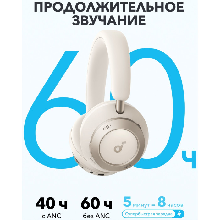 Наушники Soundcore Space One Pro белый