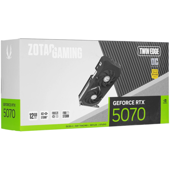 ZOTAC GeForce RTX 5070 GAMING Twin Edge OC (ZT-B50700H-10P) 12 Гб
