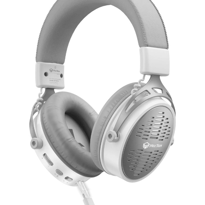 Bluetooth garnitura MeeTion BTH013, BT/wireless, 20-20000Hz, 118dB, Silvery White