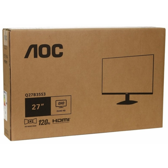 Монитор 27' AOC Q27B35S3/01 IPS 2560x1440 120Hz 1ms 300cd/m 1500:1 HDR10 HDMI DP Черный