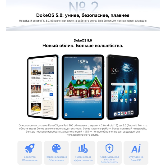 OSCAL Pad 200 LTE 13.4 дюйм 6 Гб/128 Гб синий