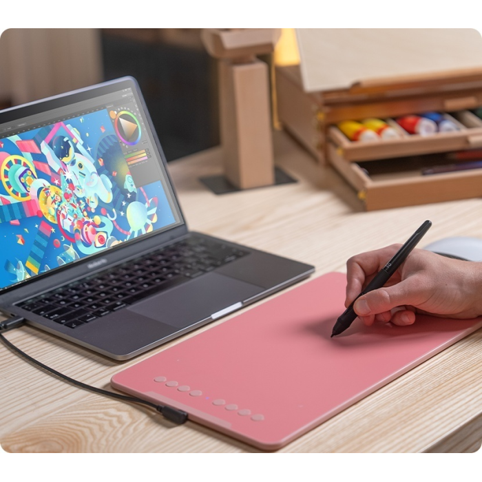 Графический планшет XP-Pen Deco 01 (V3) pink