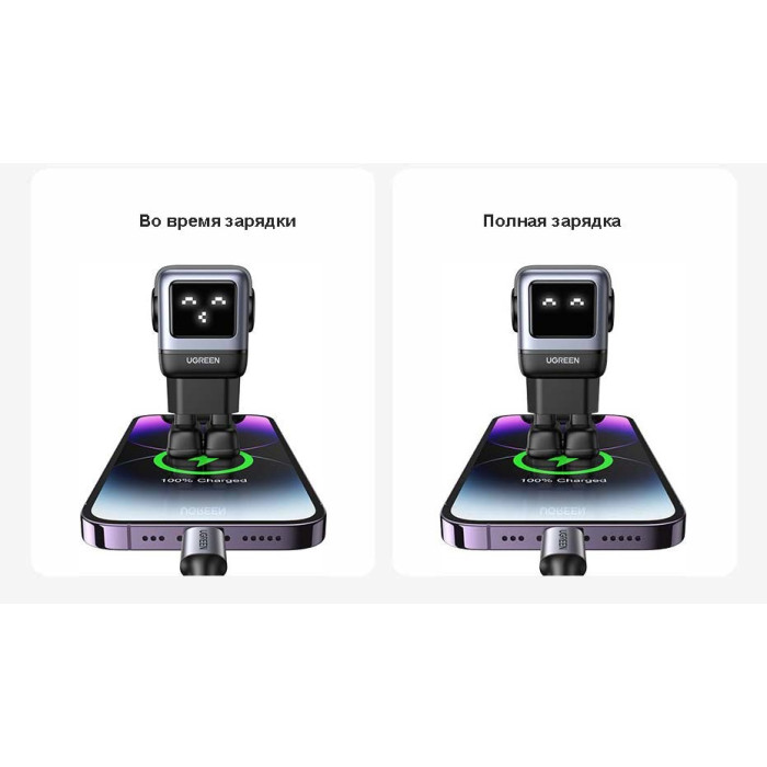 Ugreen Nexode Robot 65W GaN CD361 (25685B) USB Type-C, USB 65 Вт черный