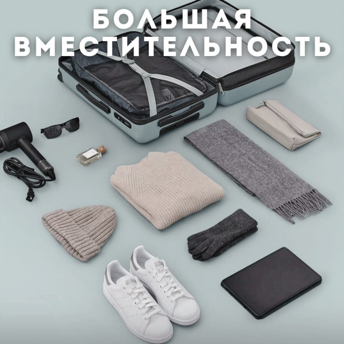 Чемодан Xiaomi NinetyGo Rhine Luggage Size 24 66L - Coral Red Красный 1052-RED