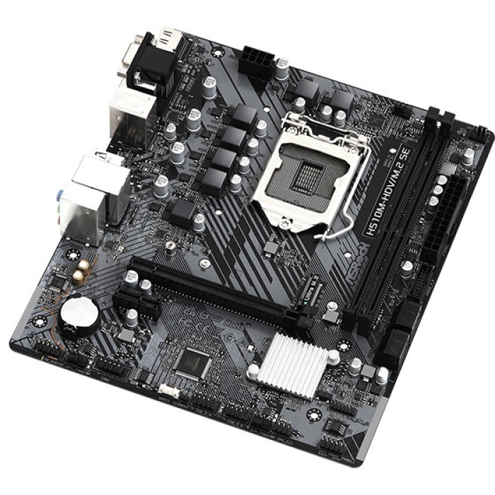 MB Socket1200, MATX, iH470 (VGA+DVI+HDMI), ASRock H510M-HDV/M.2 SE, 2DDR4, PCIx16, PCIx1