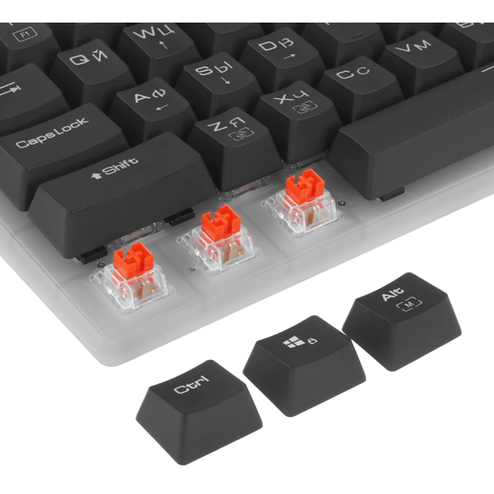 KeyBoard USB, Redragon Alien RU, black, (77939)