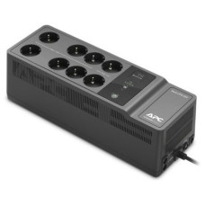 APC Back-UPS 650VA, 230V, 1 USB charging port Main features - Working time with 400W load: 2m 37s - Output power: 400 Watts / 650VA - Output connectors: (2) Schuko CEE 7 (Surge protection) (6) Schuko CEE 7 (Battery backup) - Rated output voltage: 230V