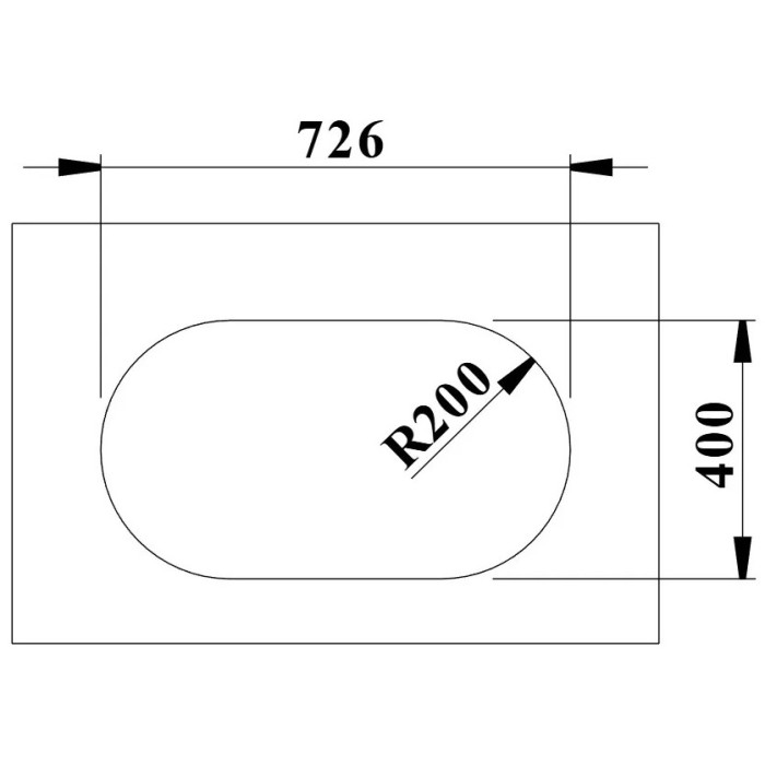 Кухонная мойка Blanco Oovalon 700-U черный (527989) 75.6х43х20 см, искусственный гранит, тон черный