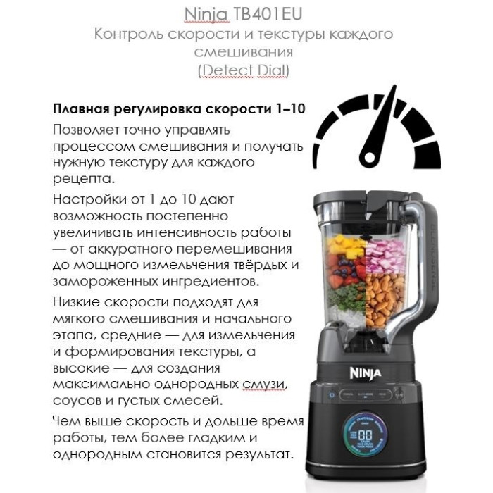 Блендер стационарный Ninja TB401EU черный