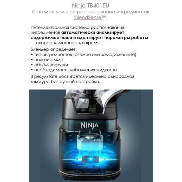 Блендер стационарный Ninja TB401EU черный