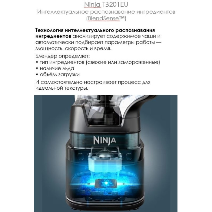Блендер стационарный Ninja TB201EU черный, серый