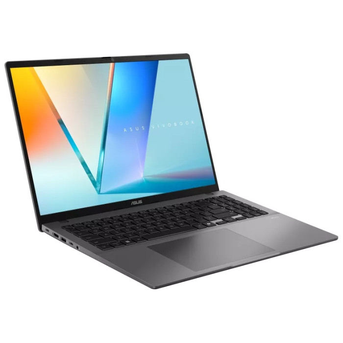 Ноутбук Asus 90NB16F1-M00H30 Vivobook S16 M3607HA-RP268 16' WUXGA(1920x1200) IPS 144Hz/AMD Ryzen 7 260 3,8GHz (8C)/16GB/512GB/AMDRadeonGraphics/Wi-Fi 6/BT5.3/IR+FHD Camera/BKLT/NoOS/1Y/Matte Gray