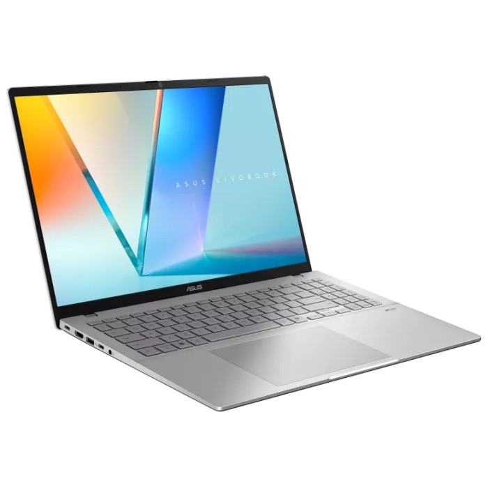Ноутбук Asus 90NB16F2-M00EM0 Vivobook S16 M3607HA-RP240 16' WUXGA(1920x1200) IPS 144Hz/AMD Ryzen 7 260 3,8GHz (8C)/32GB/512GB/AMDRadeonGraphics/Wi-Fi 6/BT5.3/IR+FHD Camera/BKLT/NoOS/1Y/Cool Silver