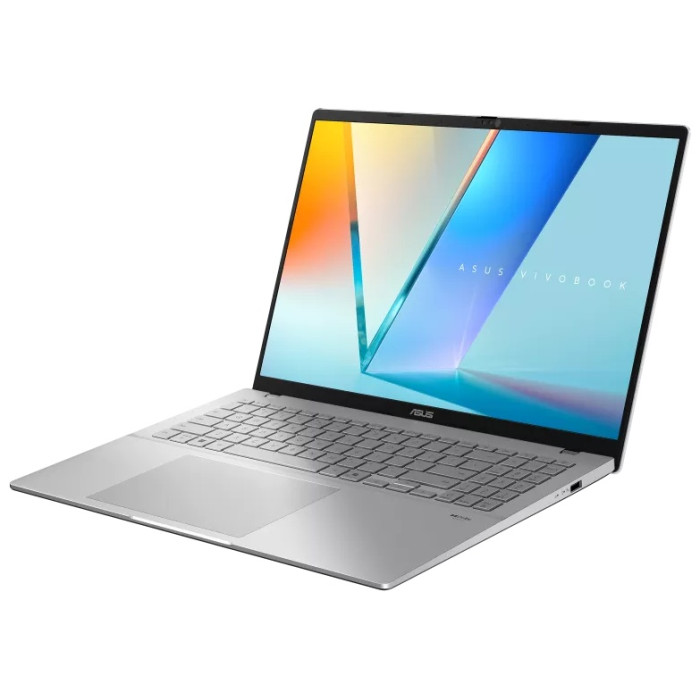 Ноутбук Asus 90NB16F2-M00EM0 Vivobook S16 M3607HA-RP240 16' WUXGA(1920x1200) IPS 144Hz/AMD Ryzen 7 260 3,8GHz (8C)/32GB/512GB/AMDRadeonGraphics/Wi-Fi 6/BT5.3/IR+FHD Camera/BKLT/NoOS/1Y/Cool Silver