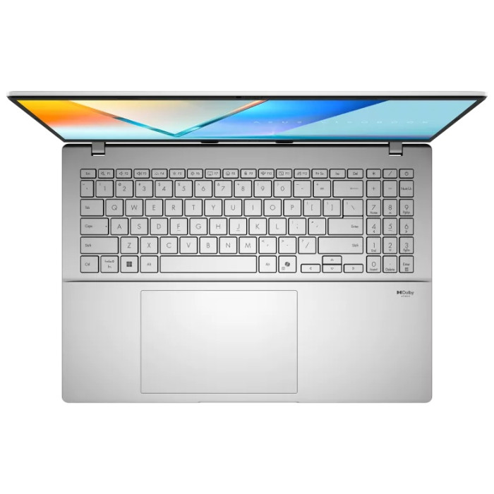Ноутбук Asus 90NB16F2-M00EM0 Vivobook S16 M3607HA-RP240 16' WUXGA(1920x1200) IPS 144Hz/AMD Ryzen 7 260 3,8GHz (8C)/32GB/512GB/AMDRadeonGraphics/Wi-Fi 6/BT5.3/IR+FHD Camera/BKLT/NoOS/1Y/Cool Silver