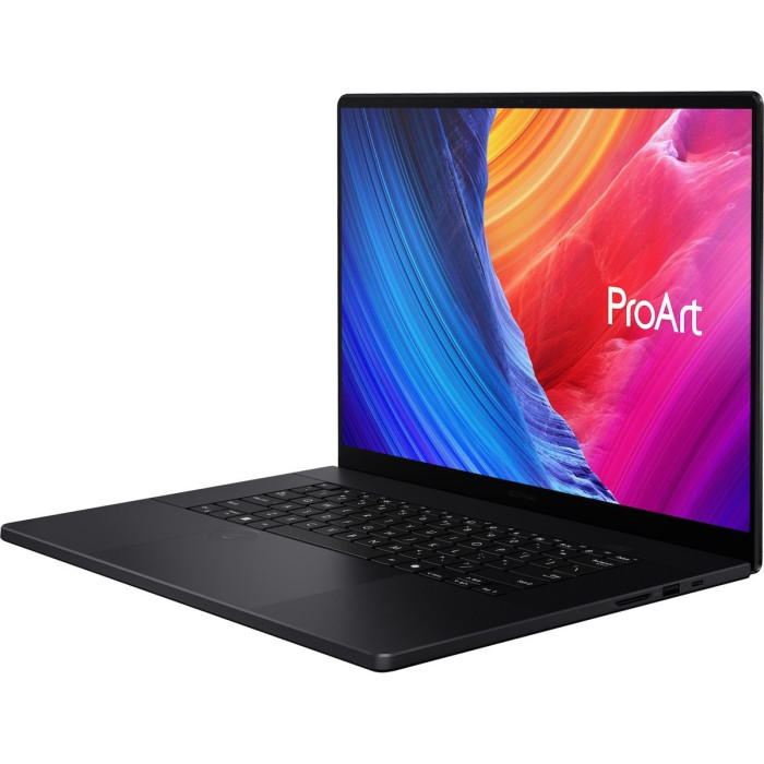 Ноутбук Asus 90NB17F1-M00280 ProArt P16 H7606WW-SE028X 16' 4K (3840 x 2400) Touch OLED 120Hz/AMD Ryzen AI 9 HX 370 up to 5.1GHz (12C)/32GB/2TB SSD/NVIDIA GeForce RTX5080 16GB/Wi-Fi 7/BT5.4/IR+FHD Camera/BKLT/Windows 11 Pro/1Y/Nano Black