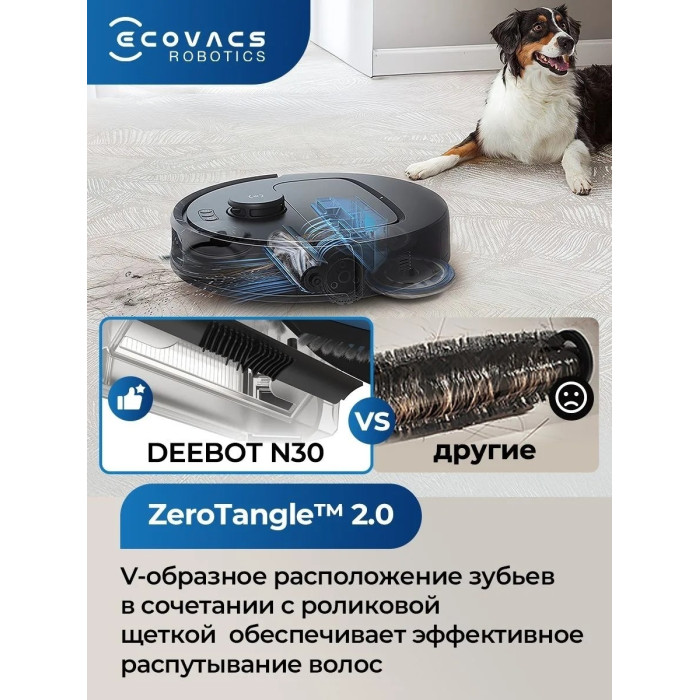 Ecovacs DEEBOT N30 PRO OMNI YDLX11-1 черный