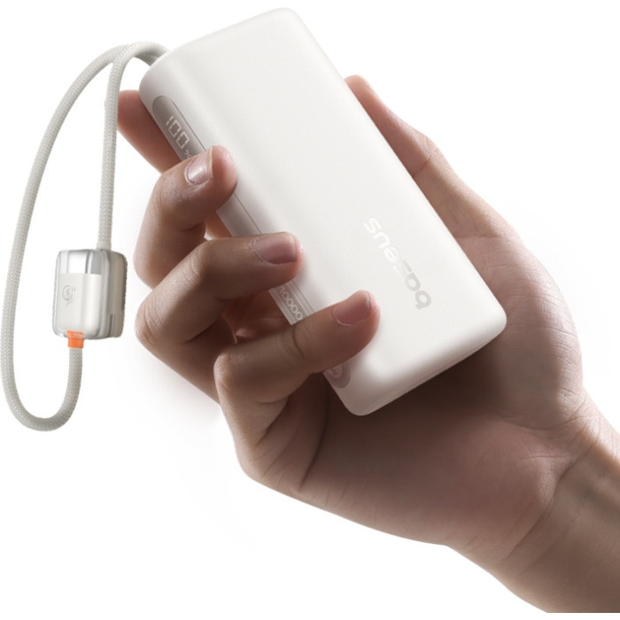 Портативный внешний аккумулятор Baseus EnerFill FC41 Power Bank 10000mAh 67W Off-White