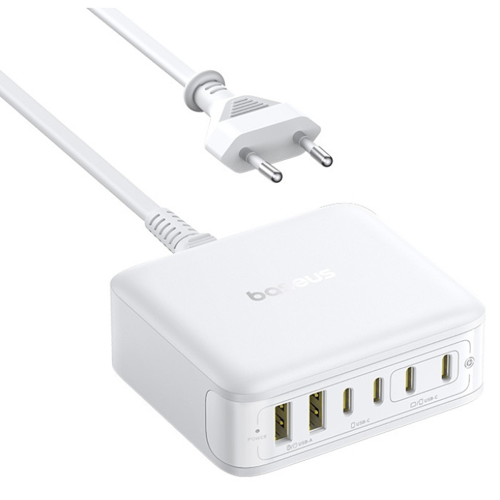 Baseus EnerFill FH21 Desktop Charging Station 4C+2U 120W EU USB Type-C, USB 120 Вт белый