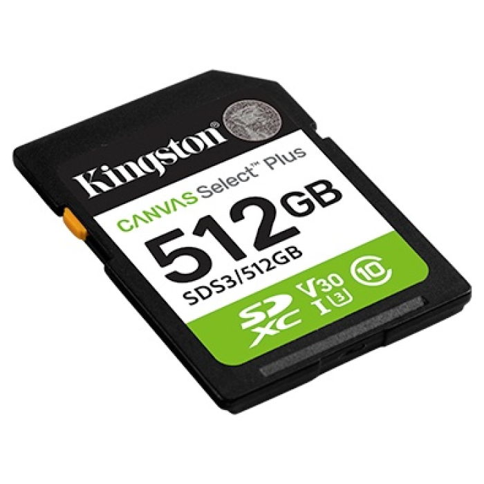 Карта памяти Kingston SDS3/512GB Canvas Select Plus C10 UHS-I U3 V30 512GB 80062