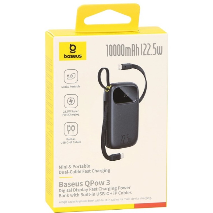Портативный внешний аккумулятор Baseus EnerFill FC31 10000mAh 22.5W Black(P10082106123-00)