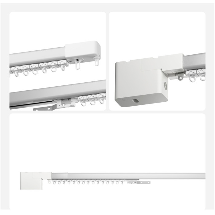 Умный карниз для штор Яндекс, длина 1,8-3 м, работает с Алисой, Zigbee