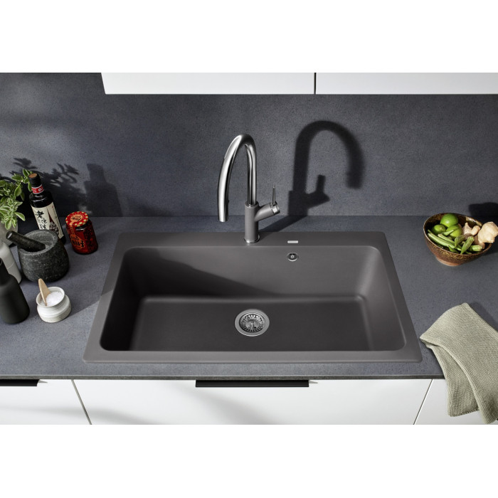 Кухонная мойка Blanco Naya XL 9 - темная скала (521813) 86х51х22 см, искусственный гранит, тон темная скала