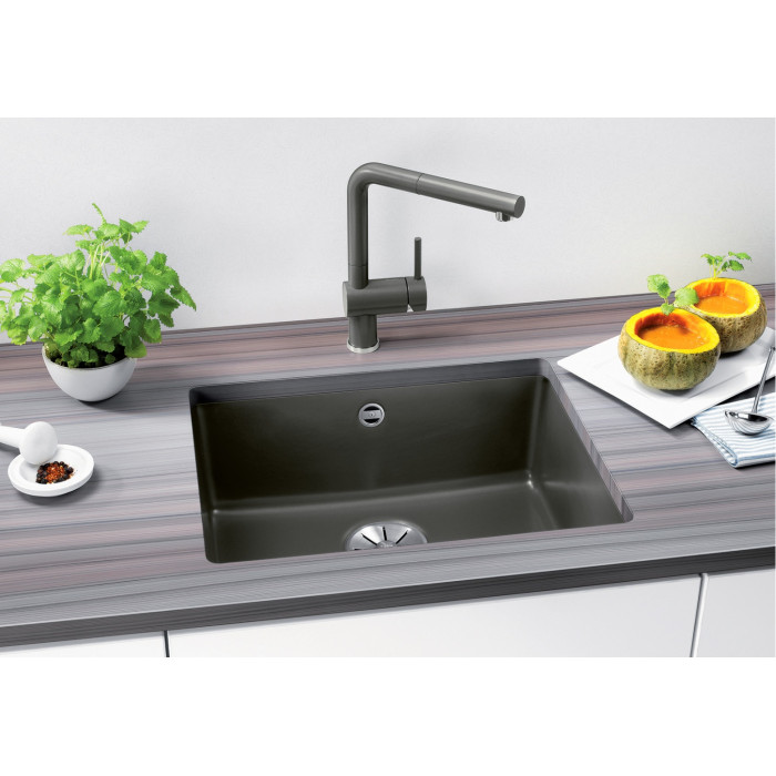 Кухонная мойка Blanco Subline 500-U керамика базальт (523739) 54.3х45.6х18.5 см, керамика, тон базальт