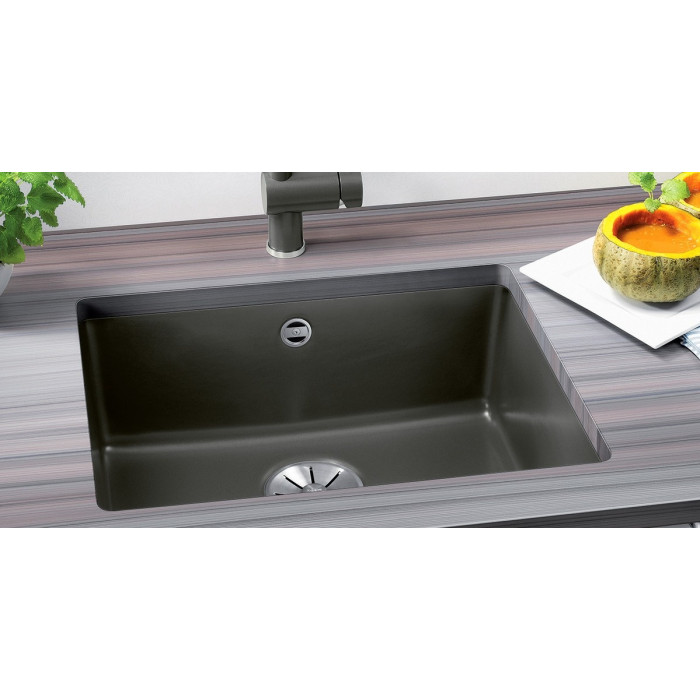 Кухонная мойка Blanco Subline 500-U керамика базальт (523739) 54.3х45.6х18.5 см, керамика, тон базальт