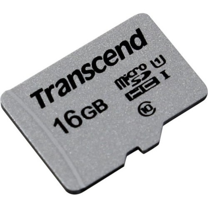 Карта памяти MicroSD 16GB Class 10 U1 Transcend TS16GUSD300S