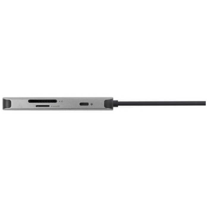 Док-станция Acer 7in1 Type C dongle: 1 x typeC, 1 x HDMI 4K60, 3 x USB3.2, 1 x SD/TF, 1 x PD, Gray