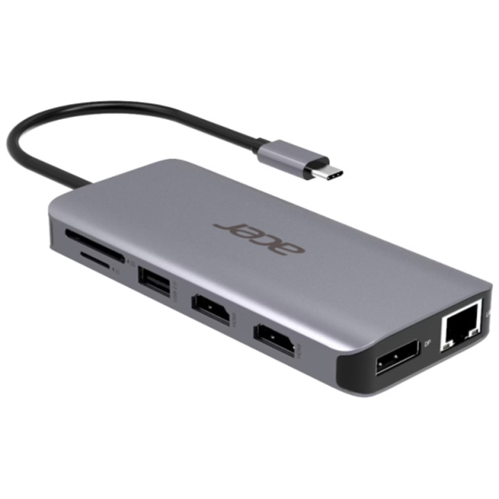 Док-станция Acer 12in1 Type C dongle HP.DSCAB.009 серый