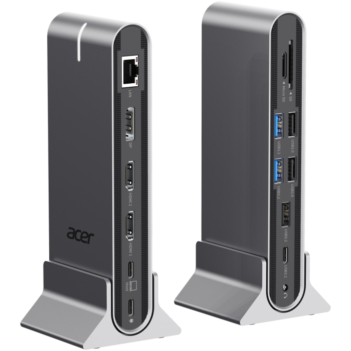 Док-станция Acer Type C Universal docking station 15in1, 2 x HDMI 4K 60Hz, 1 x DP 8k 30Hz,