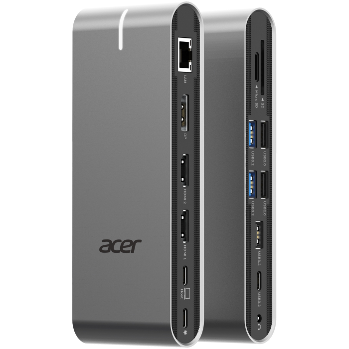 Док-станция Acer Type C Universal docking station 15in1, 2 x HDMI 4K 60Hz, 1 x DP 8k 30Hz,