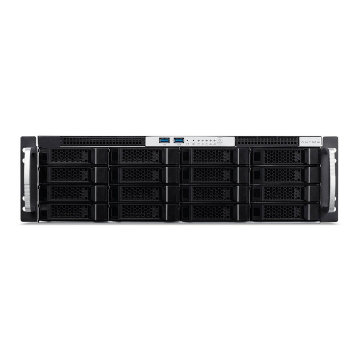 Сервер Altos S340 F6 2x550W/Xeon E-2356G/MEM 16G*1/M.2 512G/9361-4i/C13EU16A*2/No OS