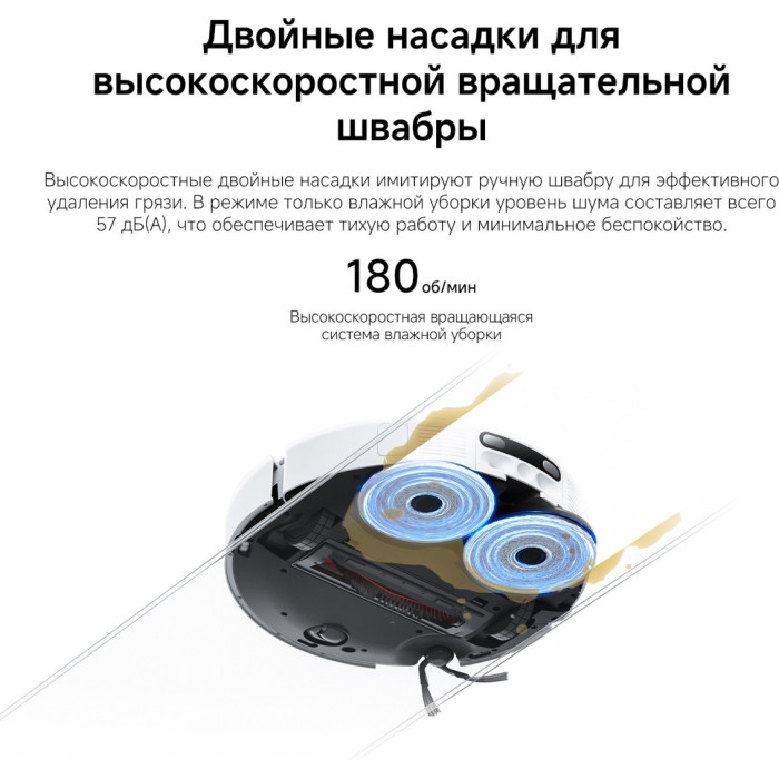 Робот-пылесос Xiaomi Robot Vacuum H50 Pro Белый (в комплекте с зарядной станцией OV42-JZGL)