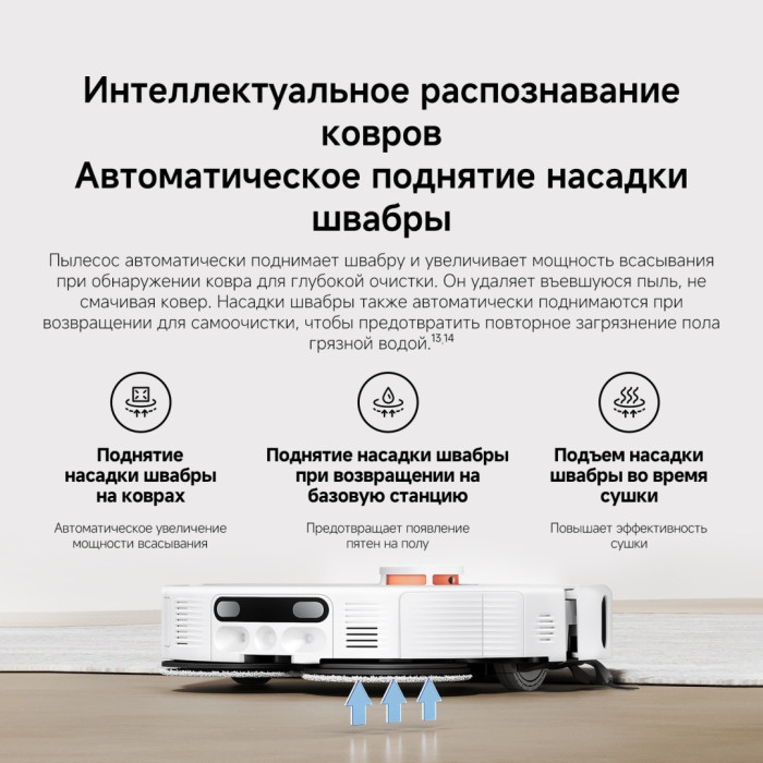 Робот-пылесос Xiaomi Robot Vacuum H50 Pro Белый (в комплекте с зарядной станцией OV42-JZGL)