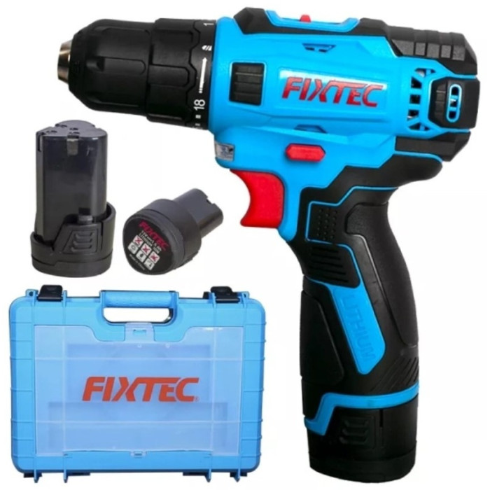 FIXTEC шуруповерт FCD12L07 с кейсом и аккумуляторами