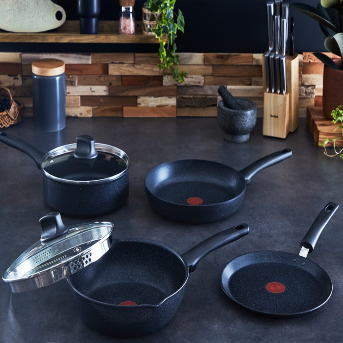 Сковорода TEFAL Black Stone 24см / G2810472