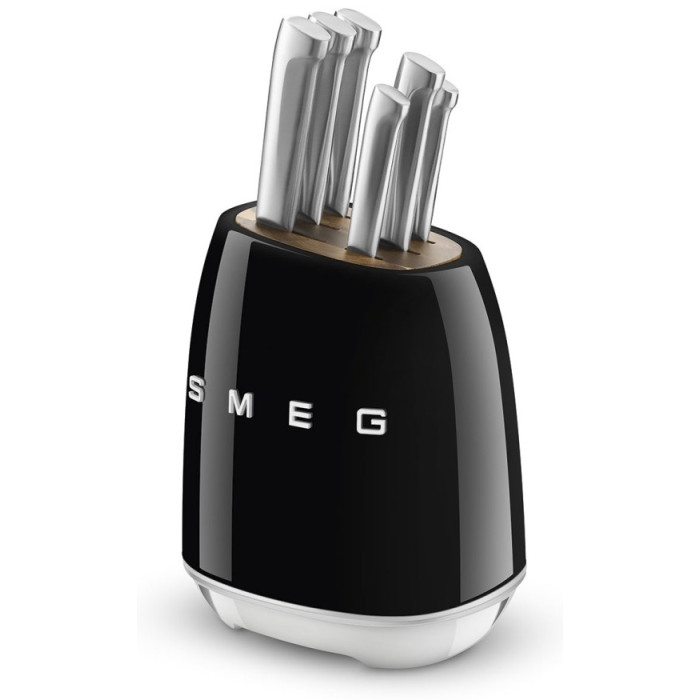 Нож универсальный Smeg KBSF02BL, лезвие: нержавеющая сталь 6 шт