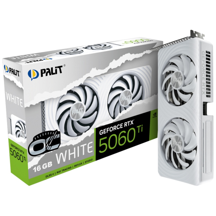 Palit RTX 5060 Ti WHITE OC 16GB (NE7506TU19T1-GB2061M)